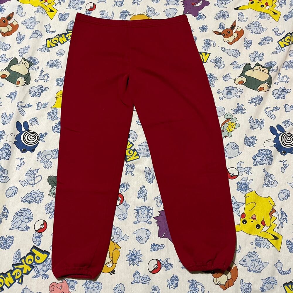 Vintage 90s Jerzees Red Made in USA Cotton Sweatpants